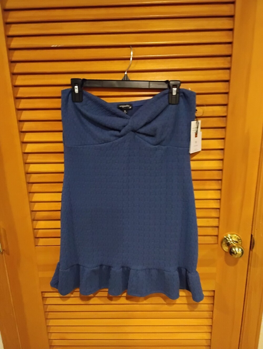 NWT Cute Strapless Mini Junior XL*  Blue